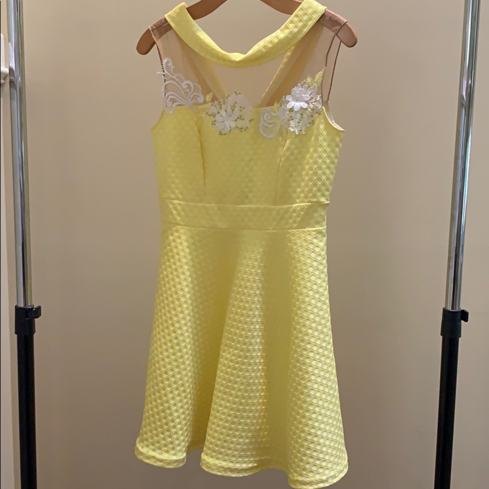 Mario Grazia Seven Yellow pattern Dress